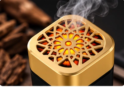 رأس المبخرة بنقشة عربية